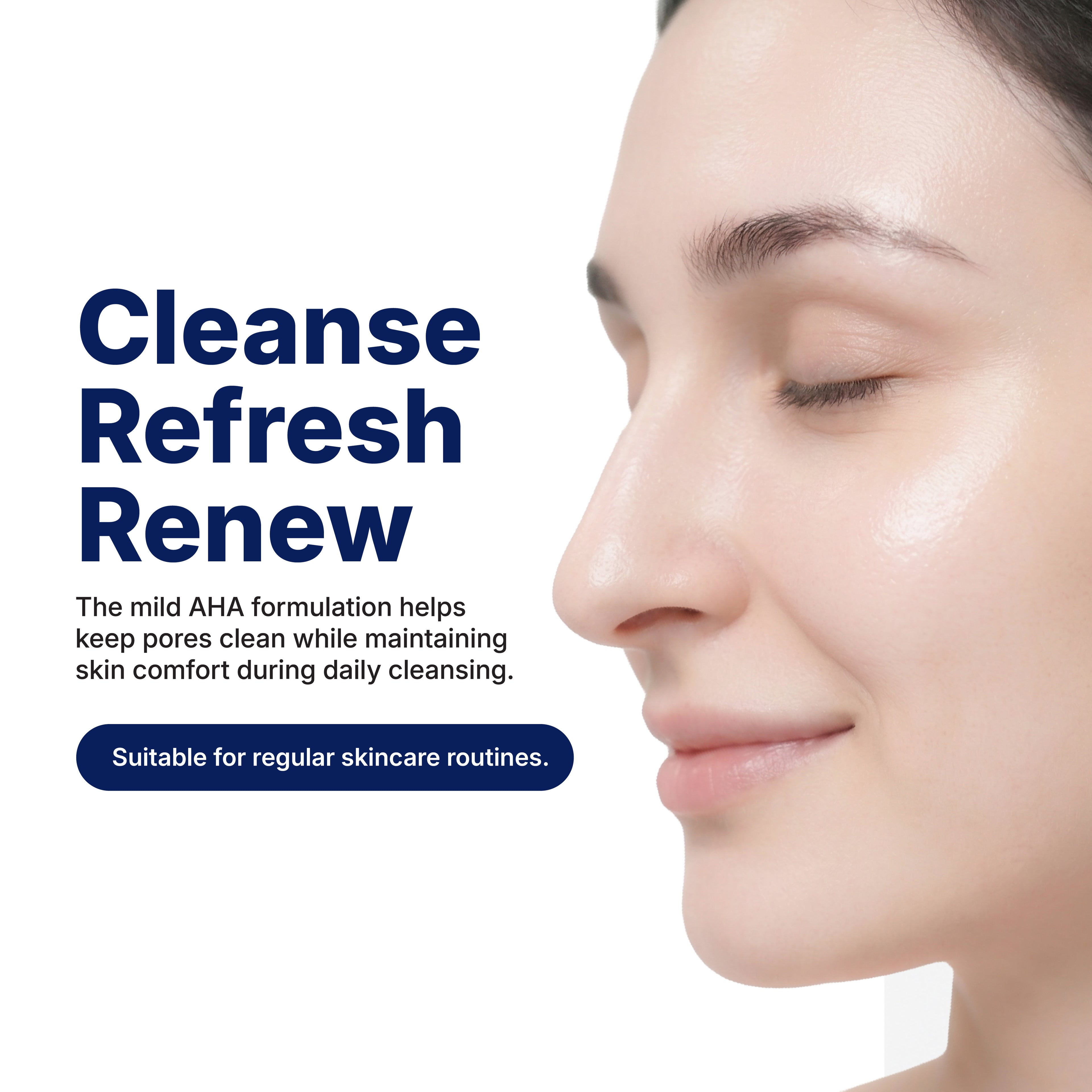 08:00 AM — AHA FACIAL CLEANSER
